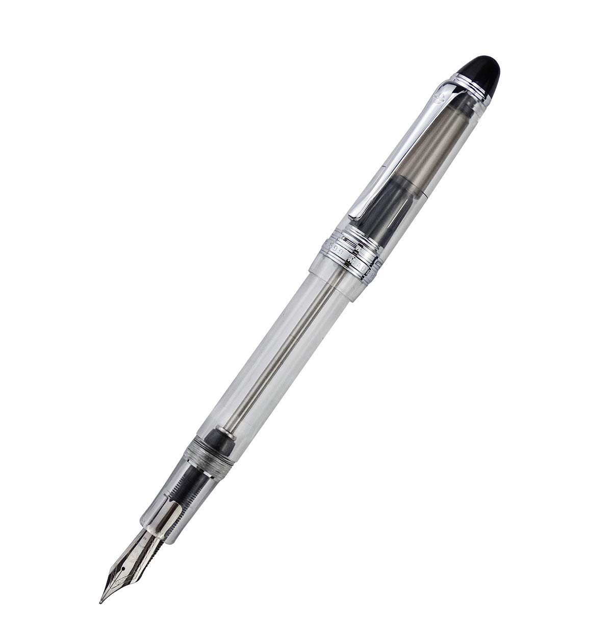 Lanxivi Yongsheng 699 Vacuum Fountain Pen - Transparent Demonstrator for Calligraphy & Writing
