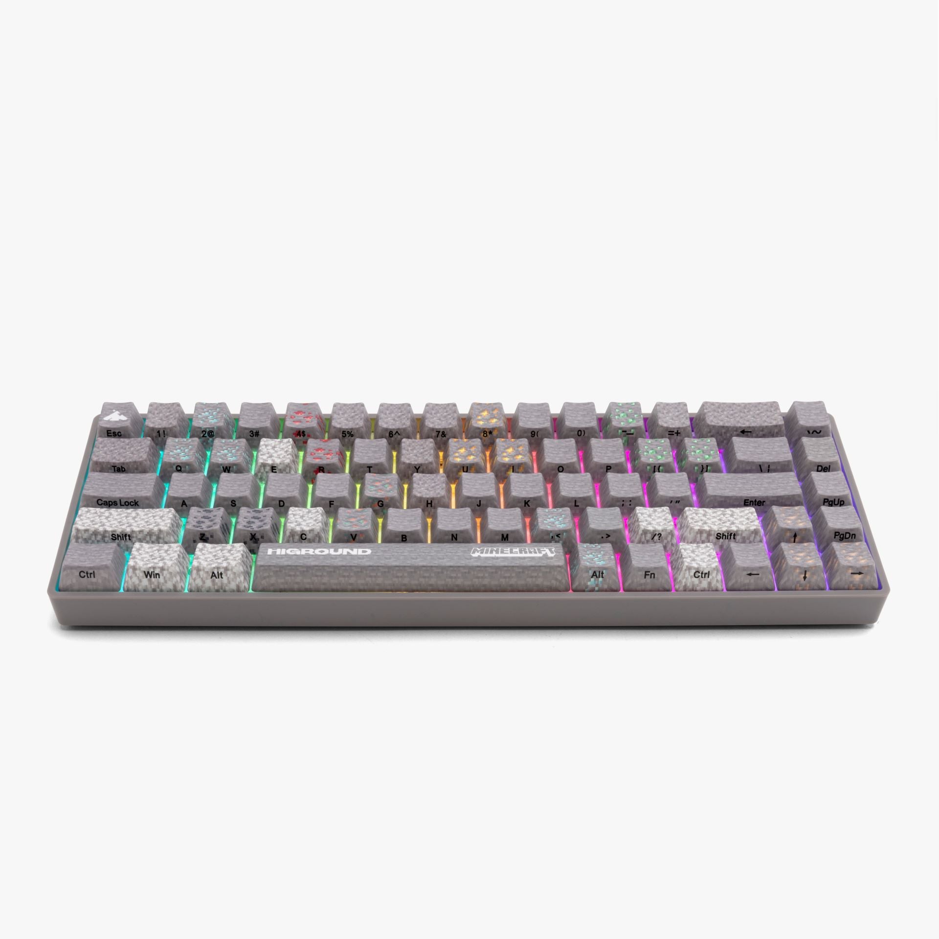 HG x Minecraft Basecamp 65HE Mechanical Gaming Keyboard - Custom RGB Backlit, Hot-Swappable Switches for PC Gamers | Perfect for Minecraft Gaming, Coding & Office Work