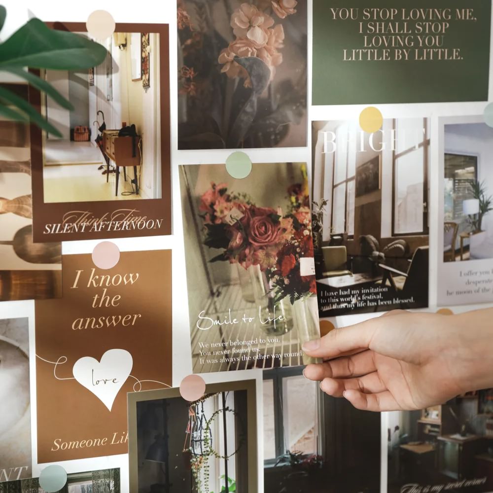 Quiet Life Aesthetic Wall Poster Cards Set - Minimalist Home Decor for Bedroom, Living Room & Office - Perfect for Boho, Scandinavian & Zen Interior Design Styles