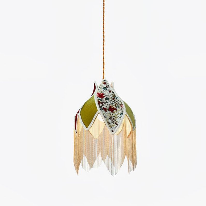 Stylish Bette Fringed Pendant Lamp - Modern Boho Chandelier for Dining Room, Bedroom & Living Room Decor