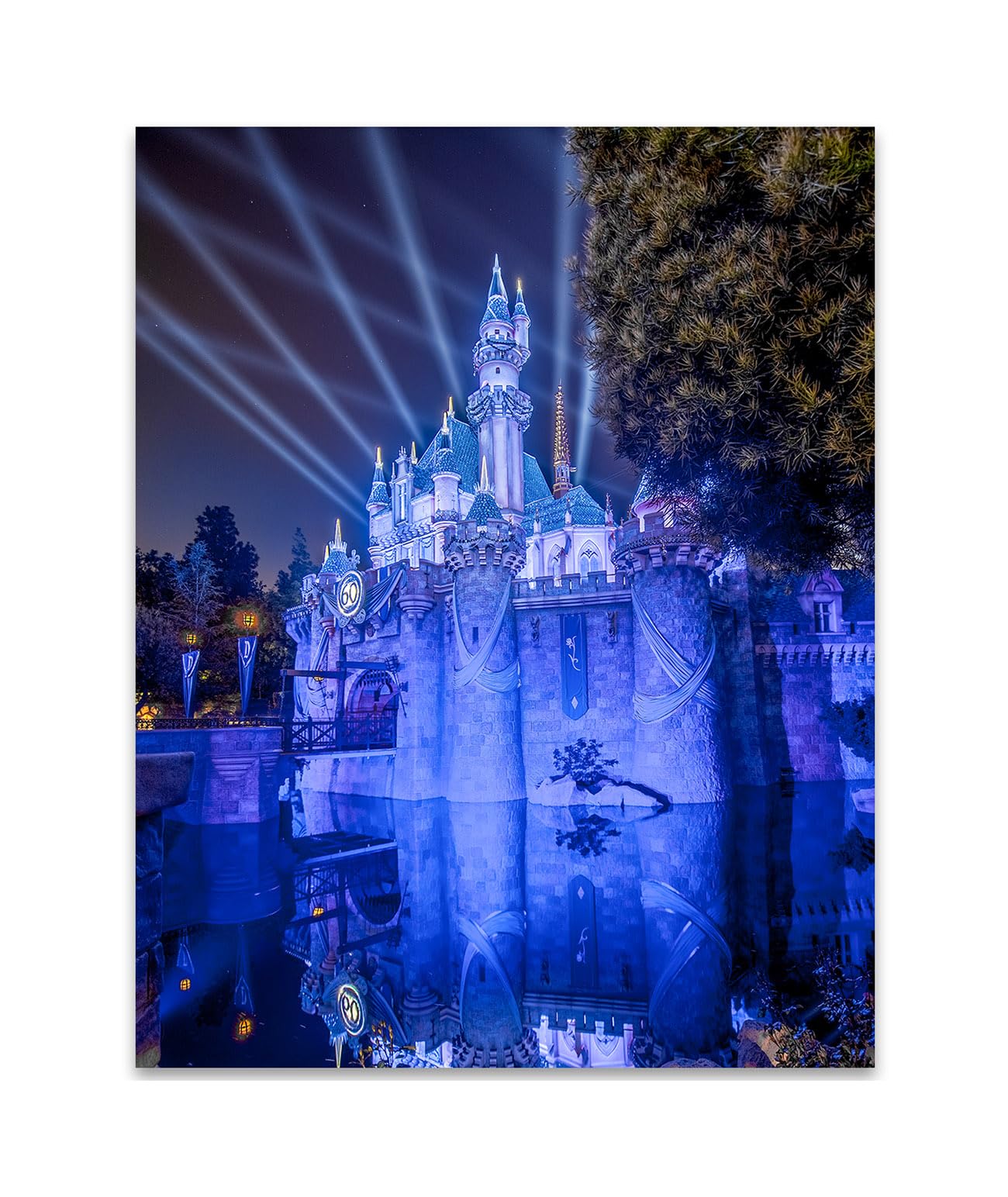 Disneyland Snow White's Castle Art Print - 11x14 Inch Blue & Green Unframed Poster - Perfect Disney Home Decor, Wall Art & Gift for Fans Under $15 - Ideal for Bedroom, Nursery & Disney Themed Rooms