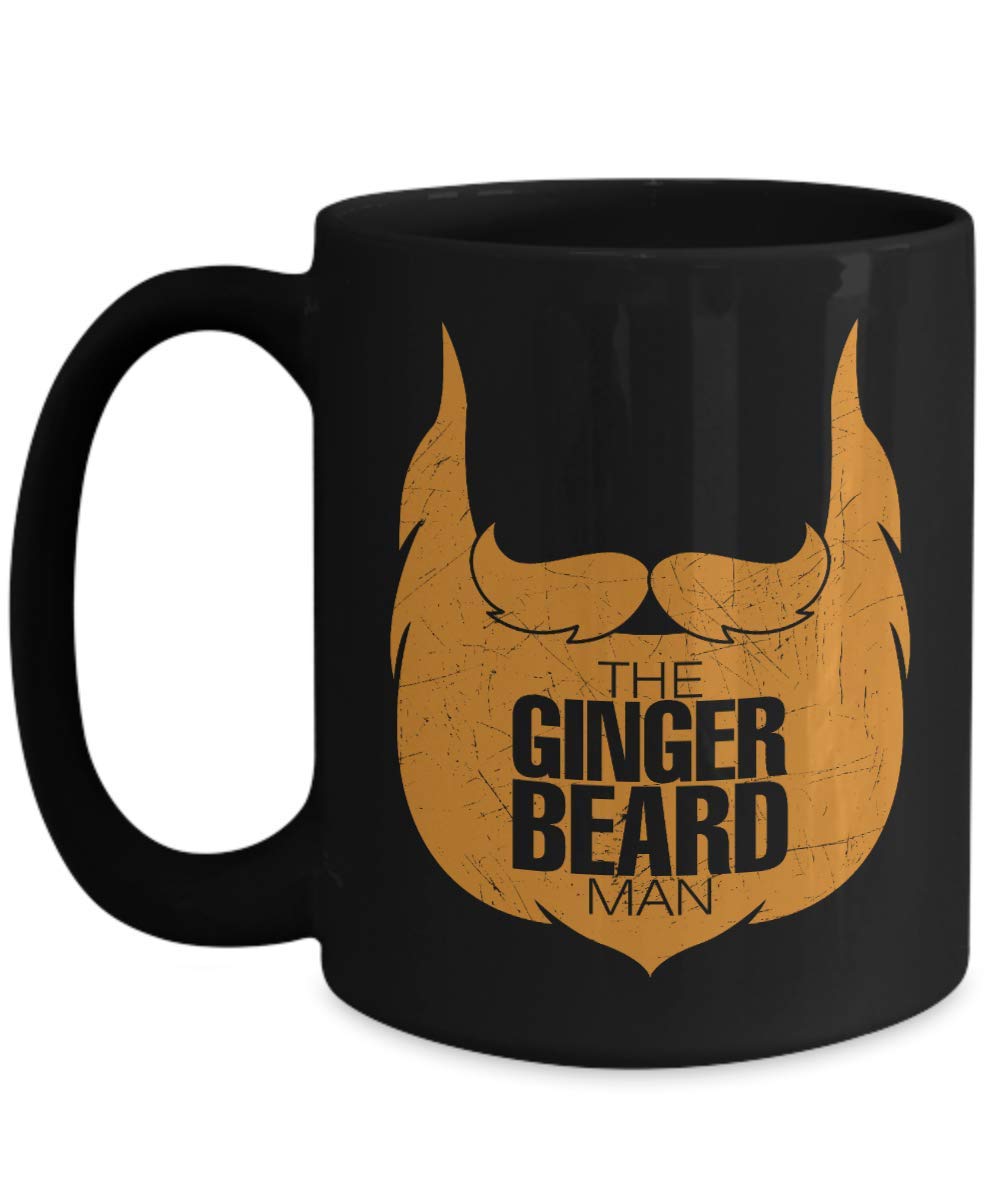 The Ginger Beard Man Coffee Mug - Funny Novelty Gift for Men, Dad, Husband - Perfect for Office, Home & Gifting - Ceramic Tea Cup with Handle