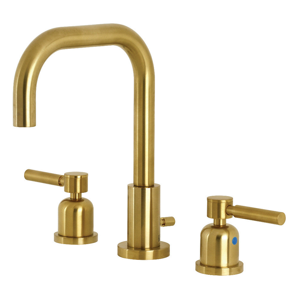 Kingston Brass FSC8935DL Concord Widespread Bathroom Faucet with Pop Up Drain - Elegant 8 Inch Centerset Bathroom Sink Faucet for Modern Vanities - Perfect for Home, Hotel, and Commercial Use