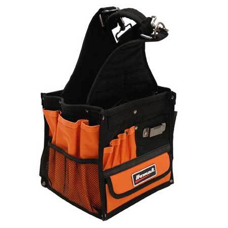 Homak 8 Electrician's Tool Bag with 28 Pockets - Durable Professional Tool Organizer for Electricians, Contractors & DIY Home Improvement | Perfect for Work Sites & Home Repairs
