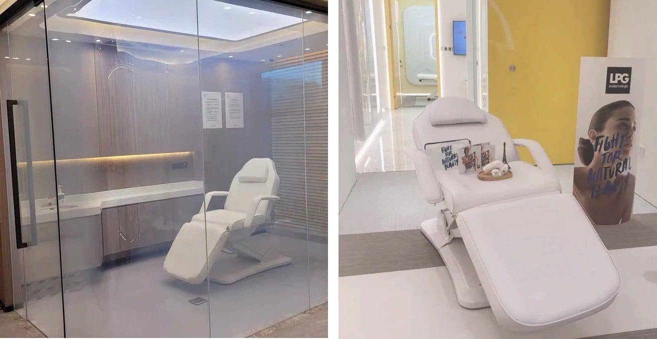 Electric Facial Bed & Spa Massage Chair BA8294 with 3 Motors - Professional Salon & Home Relaxation Massager for Skin Care & Body Therapy