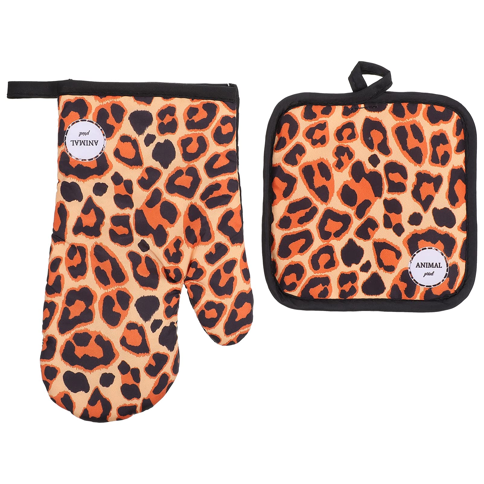 Heat Resistant Oven Gloves - 2 Pack Non-Slip BBQ & Kitchen Mitts for Baking, Cooking, Grilling - Hot Pot Holder, Microwave Safe Polyester Hand Protection - Perfect for Holiday Baking, Camping & Outdoor Cooking