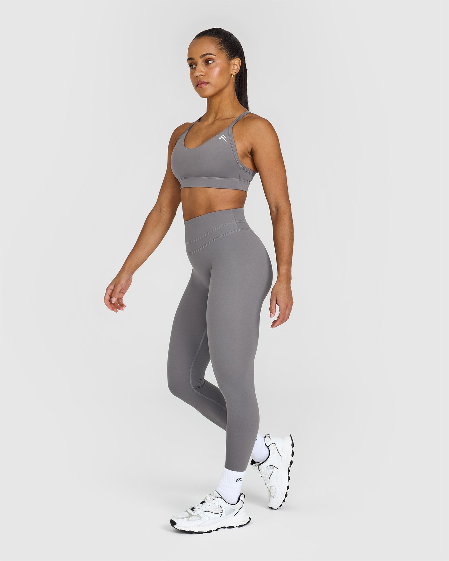 High Waisted Leggings for Women - Seamless Tummy Control Yoga Pants in Ash Grey | Perfect for Workouts, Yoga & Everyday Comfort