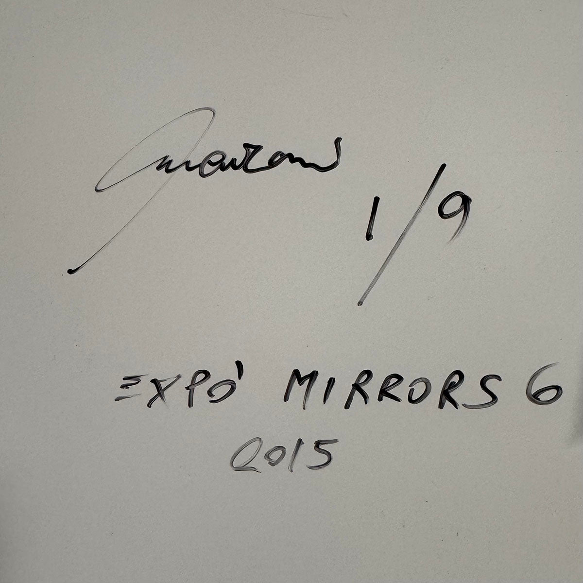 Expo #6 1/9 Digital Print Mirror - Framed Aluminum Wall Art for Home & Office Decor - Perfect for Living Room, Bedroom or Gallery Display