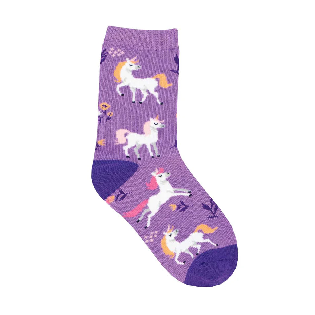 Purple Unicorn Flower Socks for Women - Fun Novelty Knee High Socks - Perfect for Costumes, Gifts, and Unicorn Lovers
