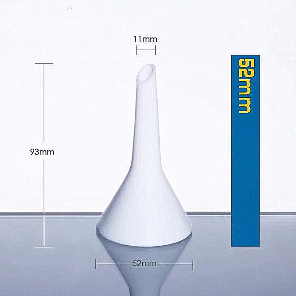 High-Quality PTFE Funnel - 52mm Polytetrafluoroethylene Triangular Teflon Split Funnel for Chemical Lab, Automotive Fluids & Home DIY Projects