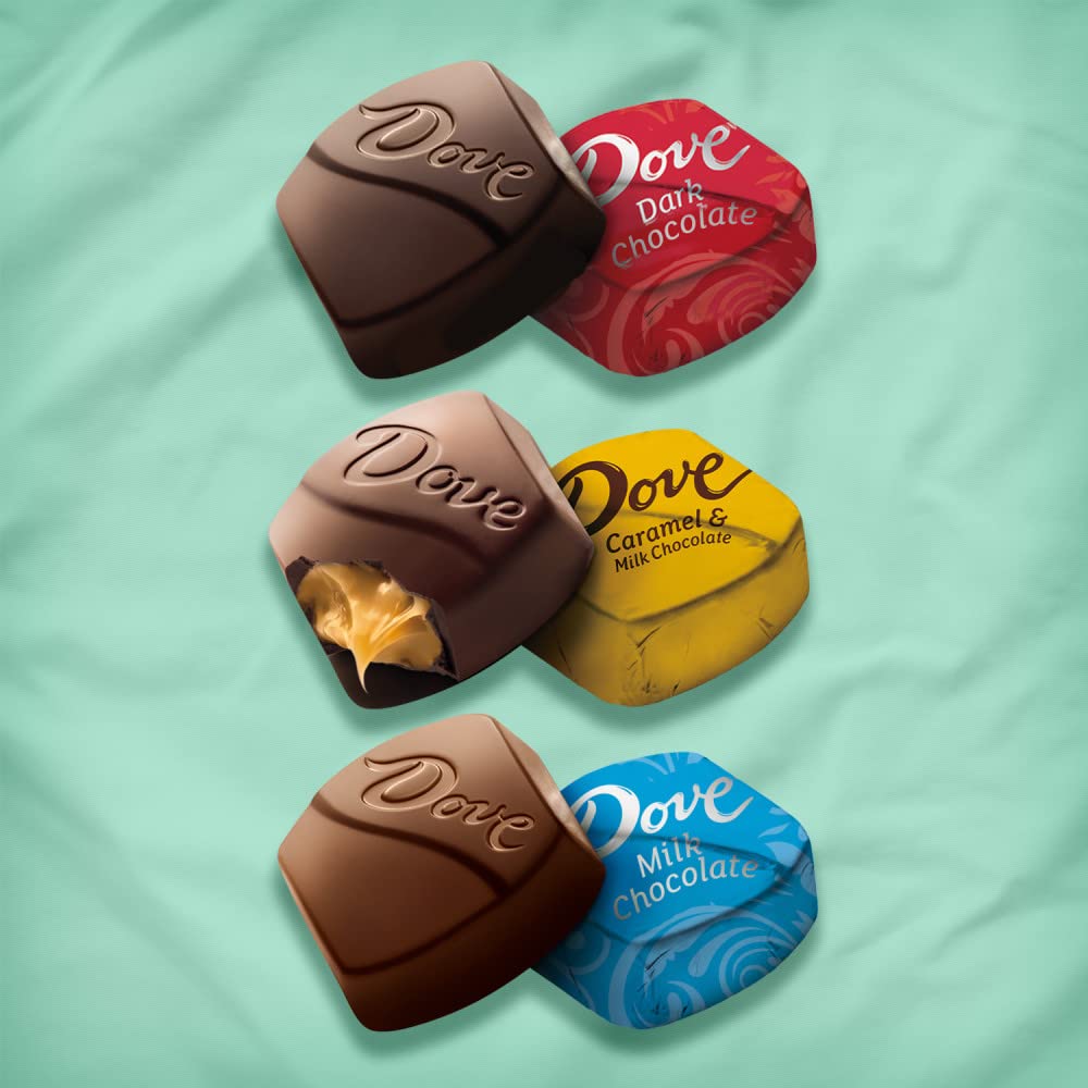 Dove Promises Chocolate Assortment - Milk & Dark Chocolate Candy Variety Pack, Individually Wrapped, 15.8 oz (Pack of 8) | Perfect for Office Snacks, Party Favors & Holiday Gift Baskets
