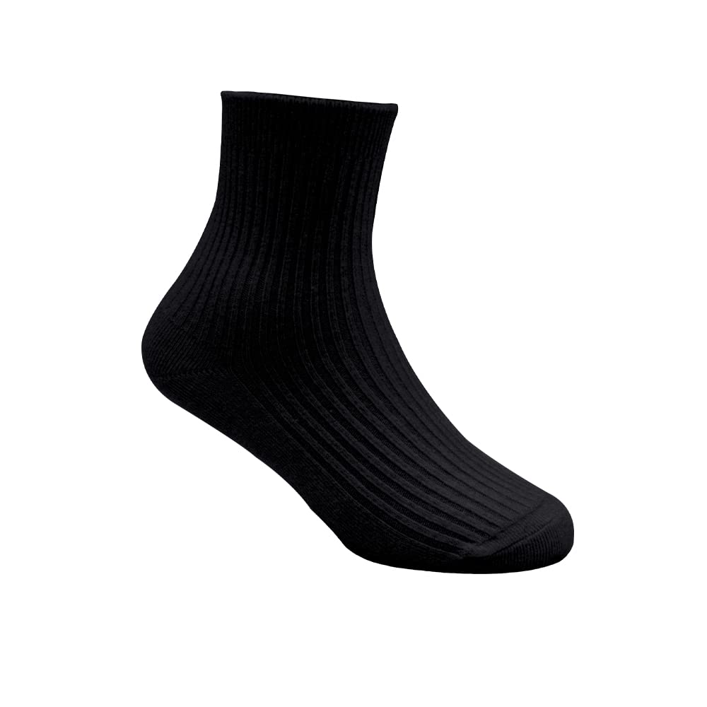 **Unisex Kids School Socks for Boys & Girls - Soft Cotton Crew Socks for Toddlers, Youth & Students - Comfortable Dress & Trainer Socks for Everyday Wear & School Uniforms**