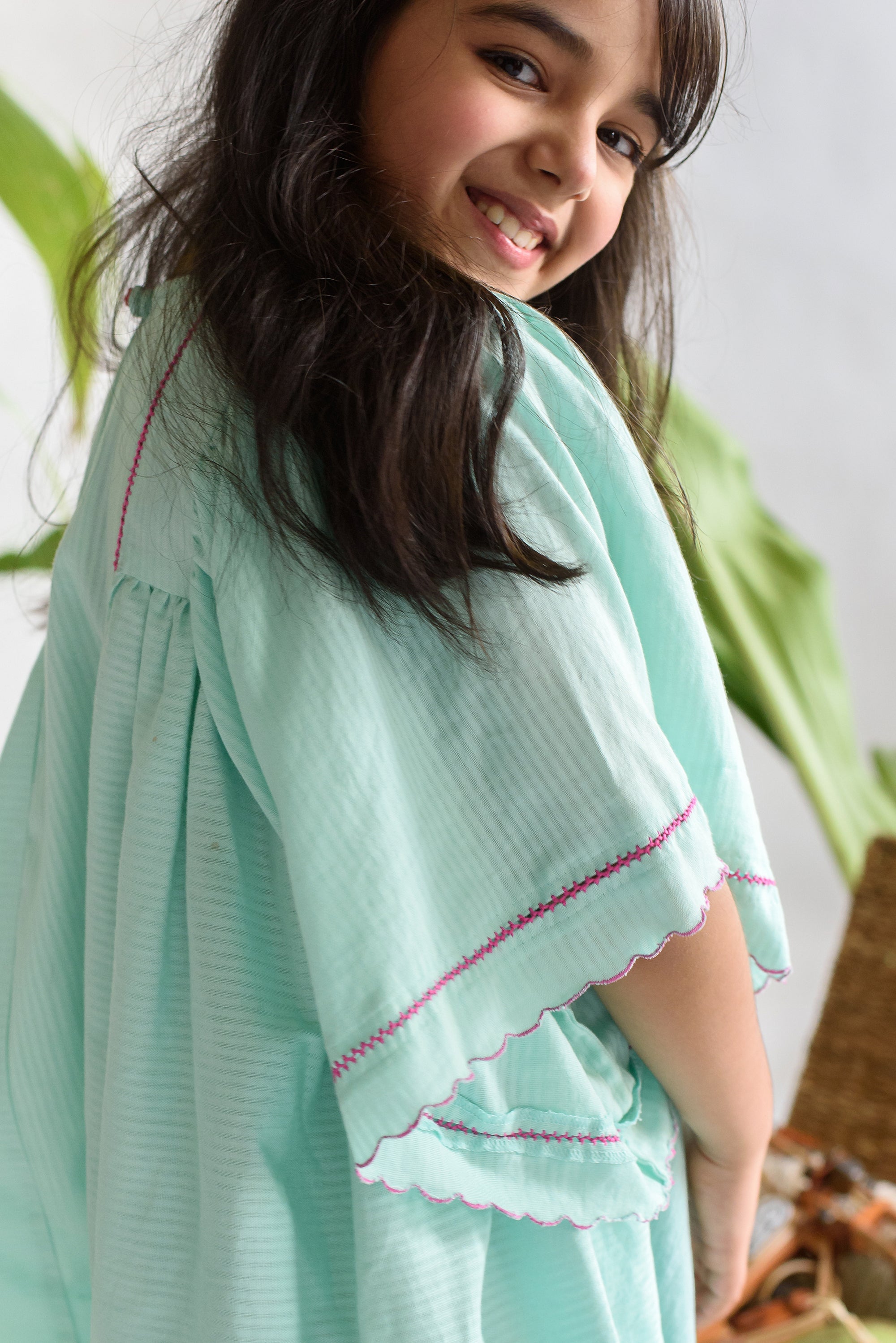 Organic Cotton Bow Dress for Girls - Soft, Comfortable & Stylish Outfit for Playdates, Parties & Everyday Wear
