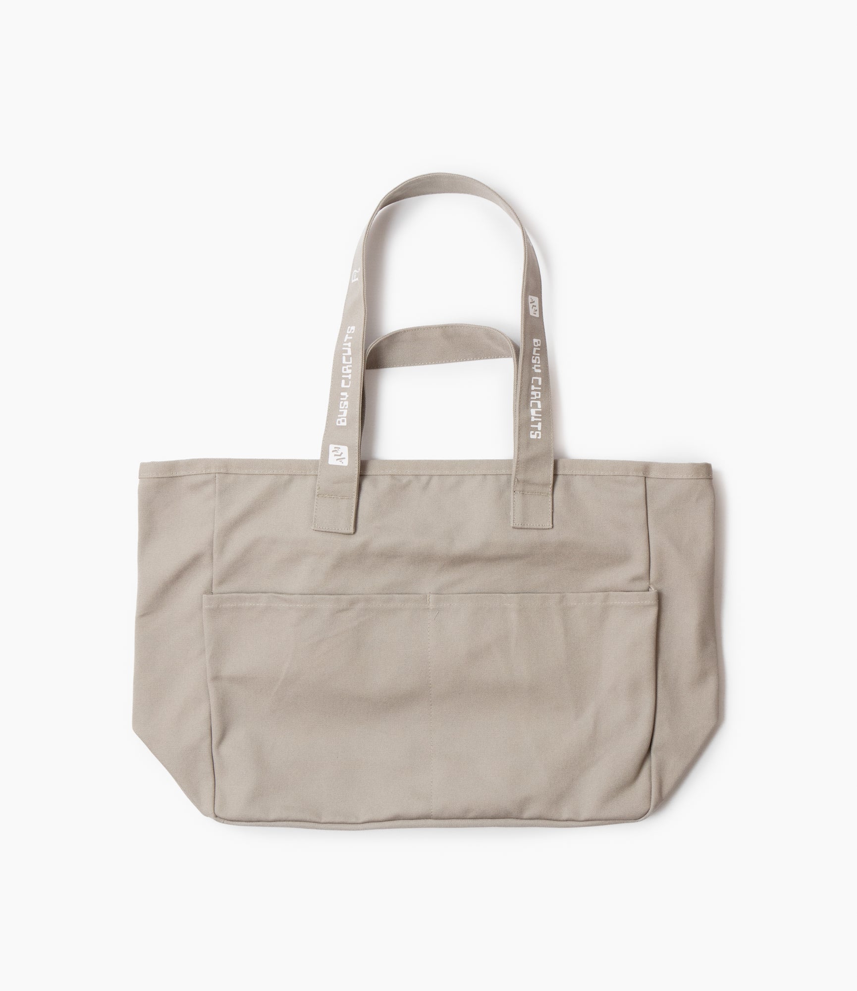 ALM Print Taupe Pocket Tote Bag - Lightweight Foldable Reusable Shopping Bag for Groceries, Beach, Travel & Daily Use