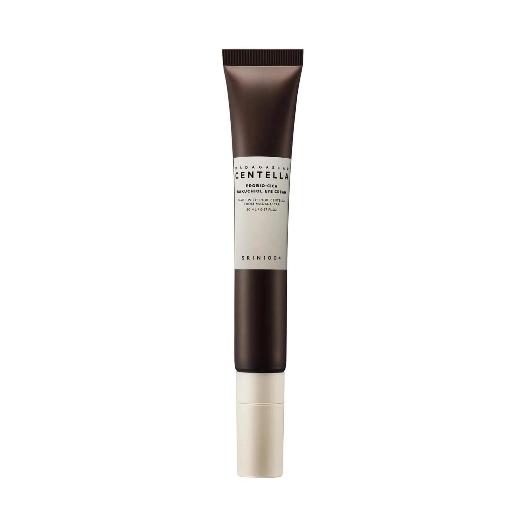 SKIN1004 Madagascar Centella Probio Cica Bakuchiol Eye Cream 20ml - Hydrating Anti-Aging Eye Treatment for Dark Circles & Wrinkles | Perfect for Night Routine & Travel Skincare