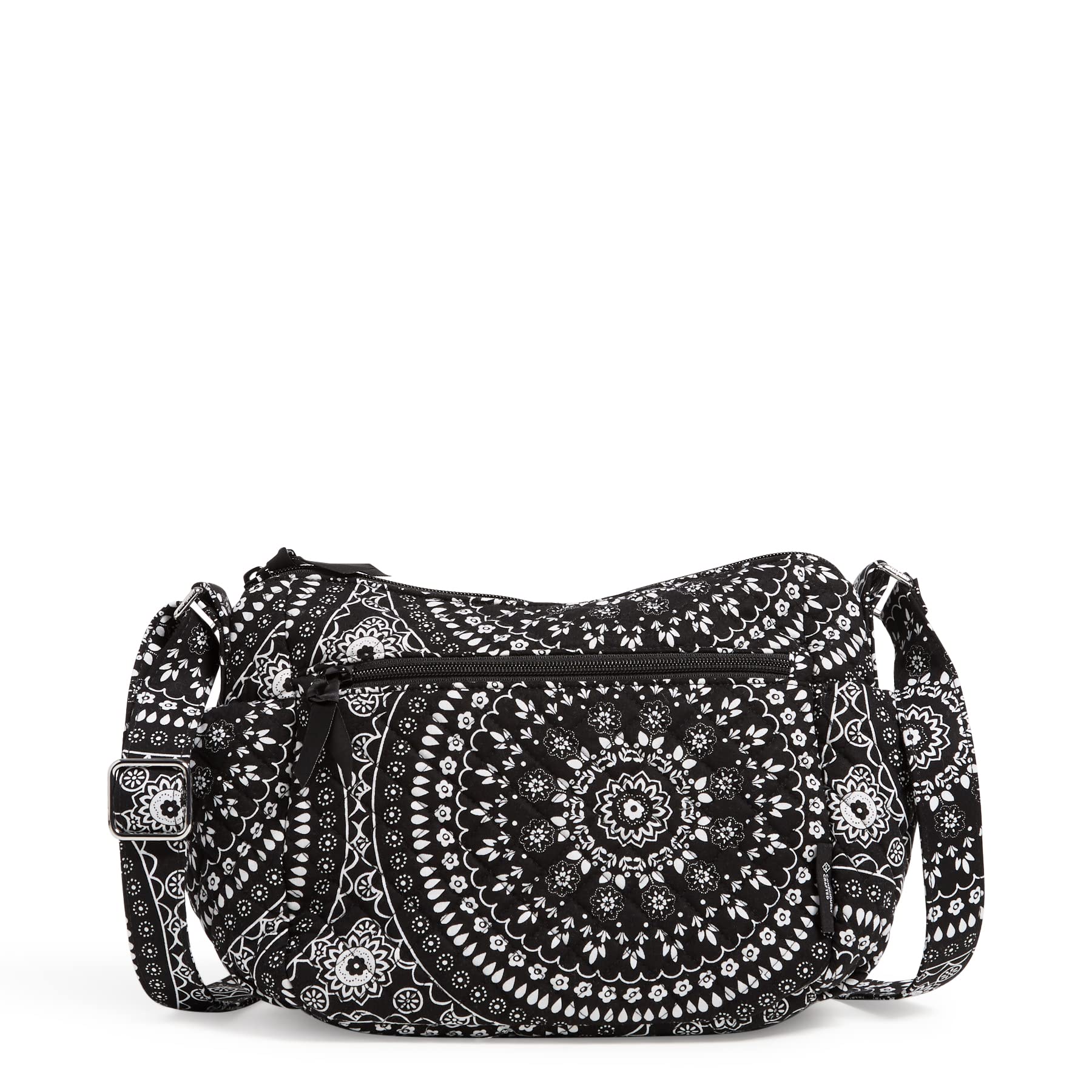 Vera Bradley Cotton On-The-Go Crossbody Purse - Lightweight Travel Bag for Women, Everyday Essentials Carrier with Adjustable Strap | Perfect for Shopping, Travel & Daily Use