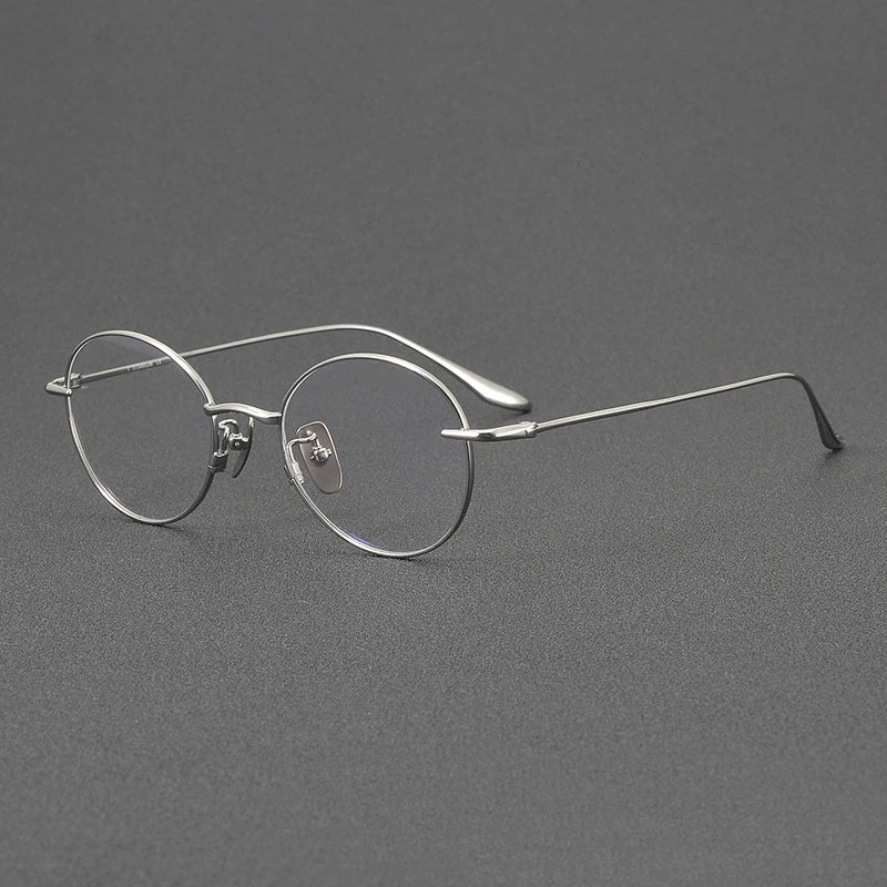 Stylish Black Titanium Full Rim Oval Round Eyeglasses for Women - Lightweight & Durable Frame for Work, Reading & Everyday Fashion