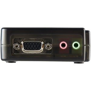 4-Port USB KVM Switch with Cables & Audio Support - Black | Seamless Multi-Computer Control for Home Office, Gaming & IT Workstations