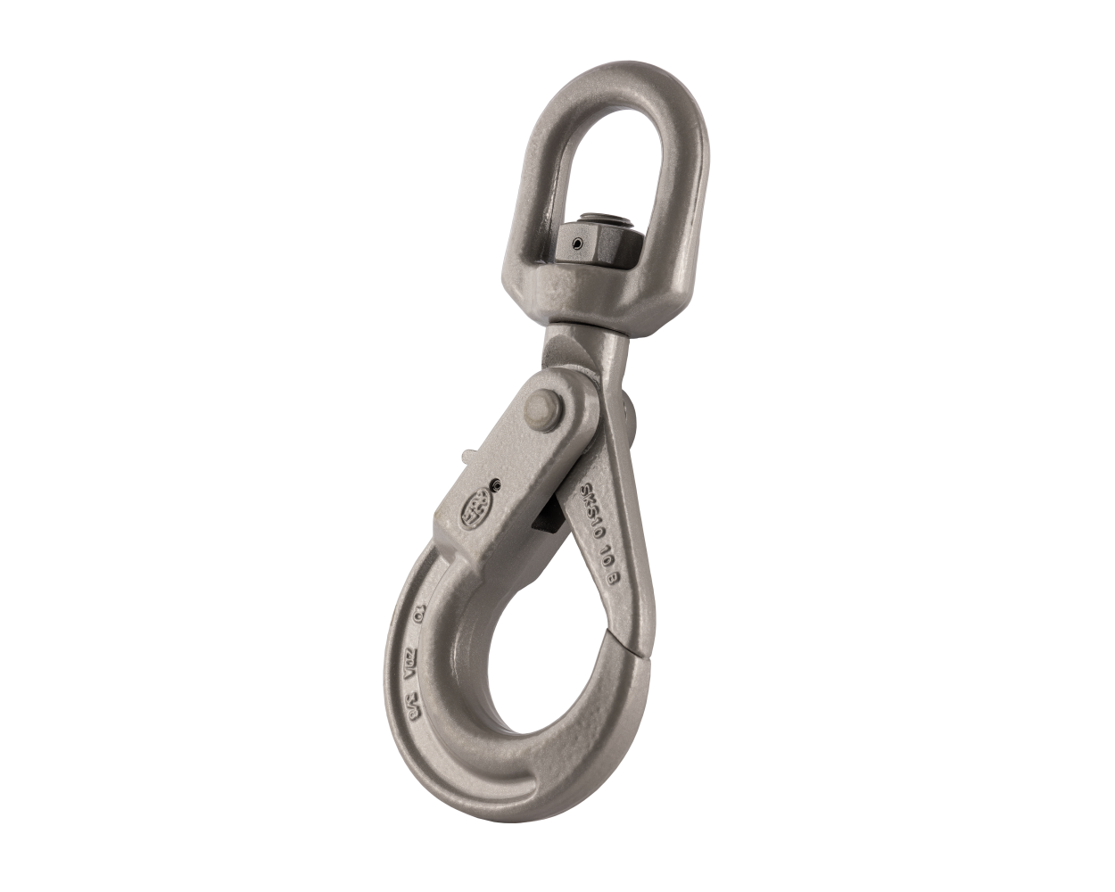 Heavy Duty Grade 10 Swivel Self-Locking Hook - 3/8