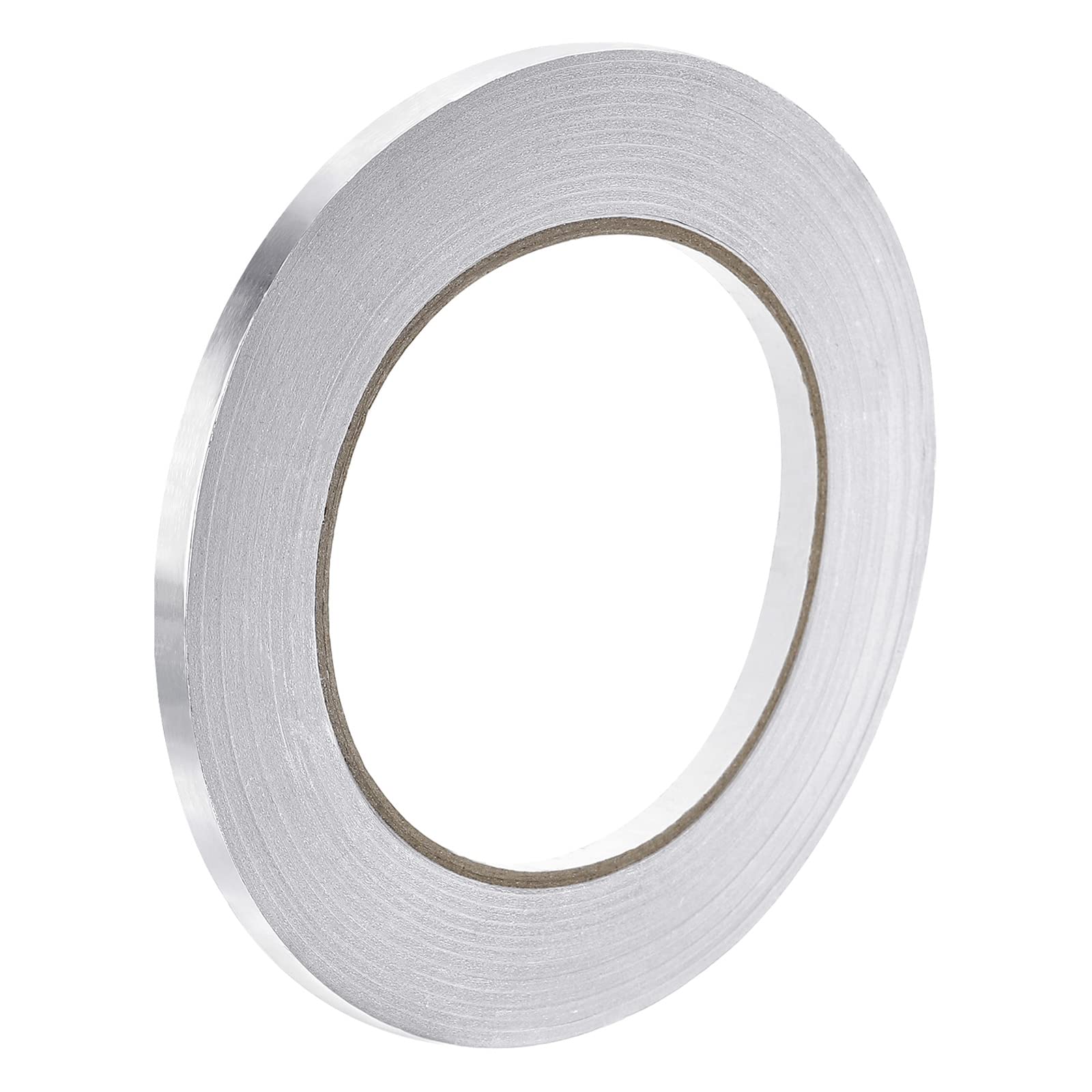 Meccanity High-Temperature Aluminum Foil Tape - 0.24 inch x 50 Yard (1.96 mil) Silver HVAC Tape for Ductwork, Dryer Vent, Pipe Insulation & Metal Repairs - Heat Resistant Adhesive for Home, HVAC & Industrial Use