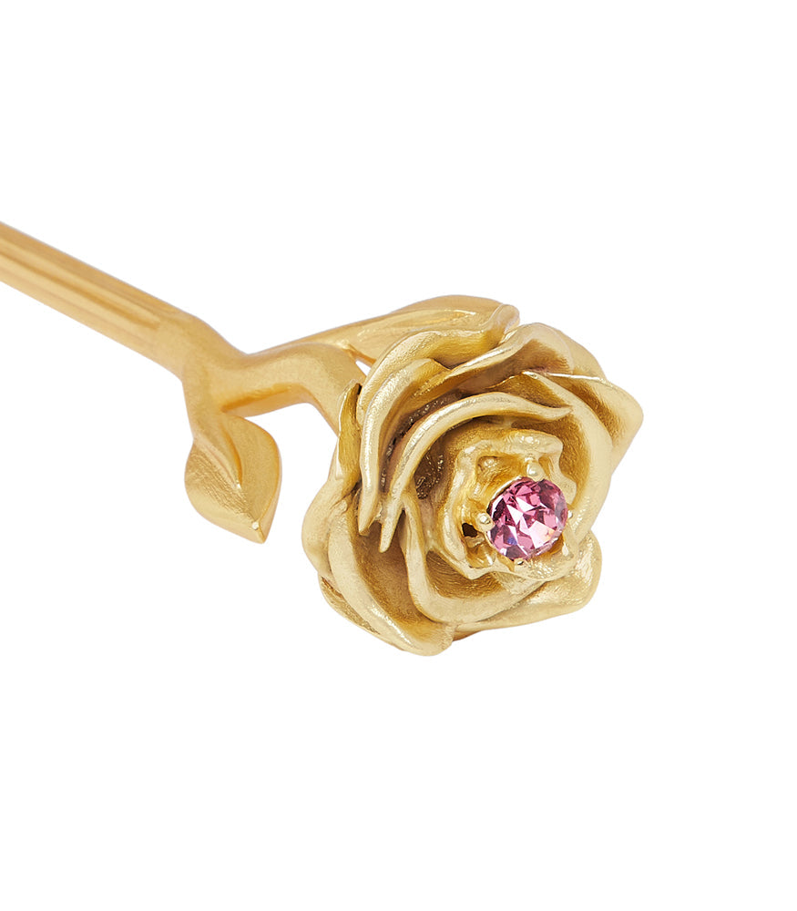 Rose Are Red Hair Clip - Elegant Hair Stick for Women, Girls - Perfect for Weddings, Parties & Everyday Styling