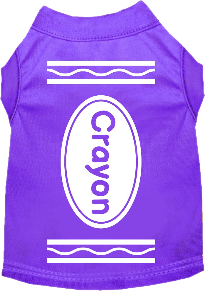Colorful Crayon Costume Screen Print T-Shirt for Kids - Fun Dress-Up & Art Party Outfit