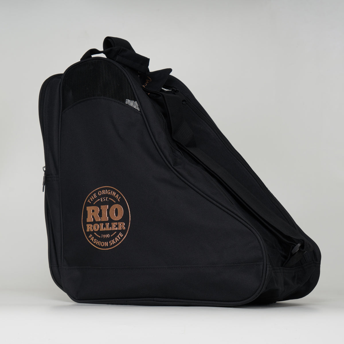 Rio Roller Rose Skate Bag - Black | Durable & Stylish Roller Skating Backpack for Women & Men | Perfect for Rink, Park & Outdoor Skating Adventures