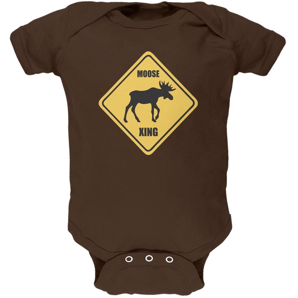 AnimalWorld Moose Brown Soft Baby Onesie - Cozy & Comfortable for Newborns, Infants - Perfect for Playtime, Naptime & Everyday Wear