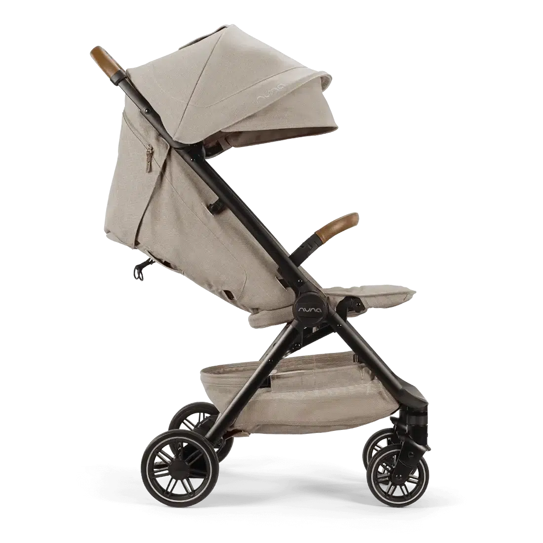 Nuna TRVL Lightweight Compact Stroller - Hazelwood | Foldable Travel Stroller for Airplanes, Cars & Everyday Use | Perfect for Parents On-The-Go