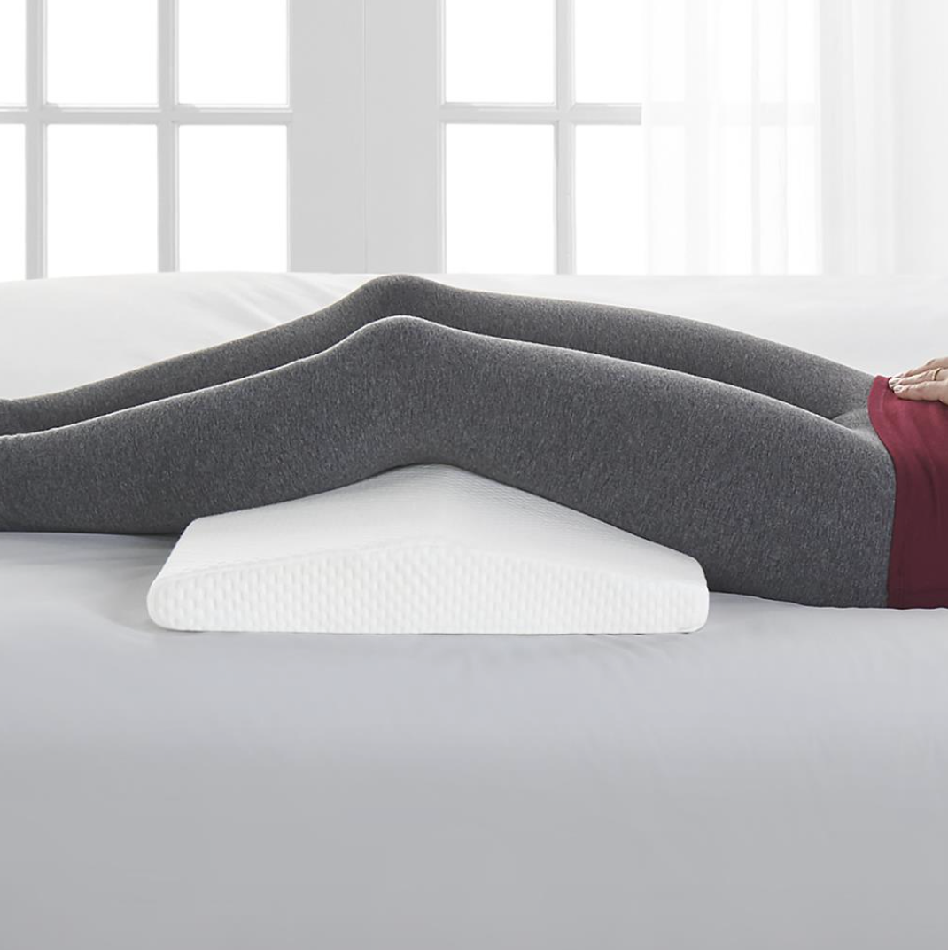 Orthopedic Lumbar Wedge Pillow for Back Pain Relief - Memory Foam Support Cushion for Office Chair, Car Seat, and Home Use