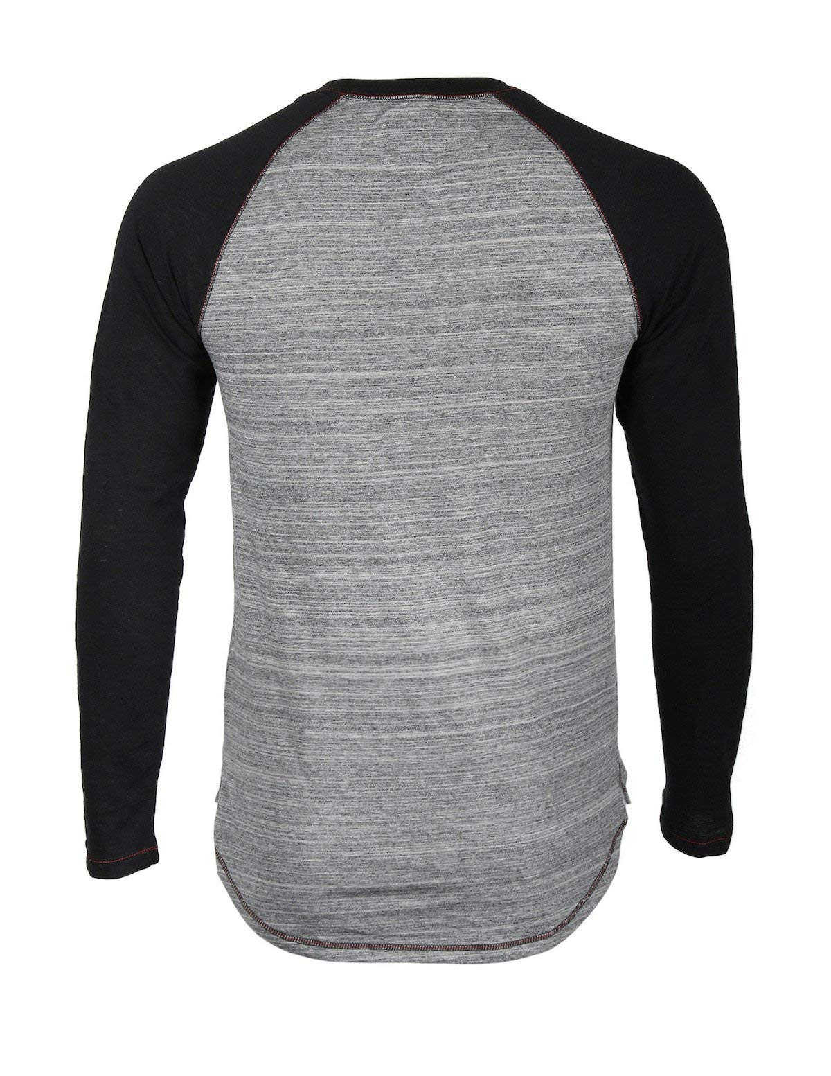 ZIMEGO Men's Long Sleeve V-Neck Henley Shirt - Slim Fit Casual T-Shirt for Everyday Wear, Work & Date Night Outfits