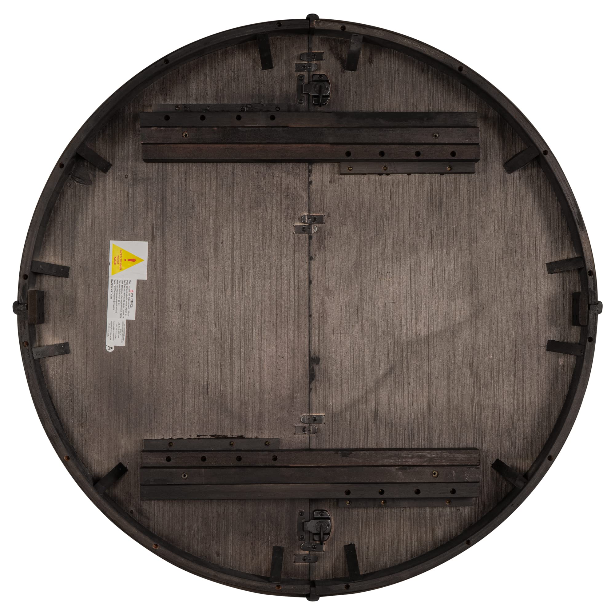 Quarte Farmhouse Round Extendable Dining Table with 16