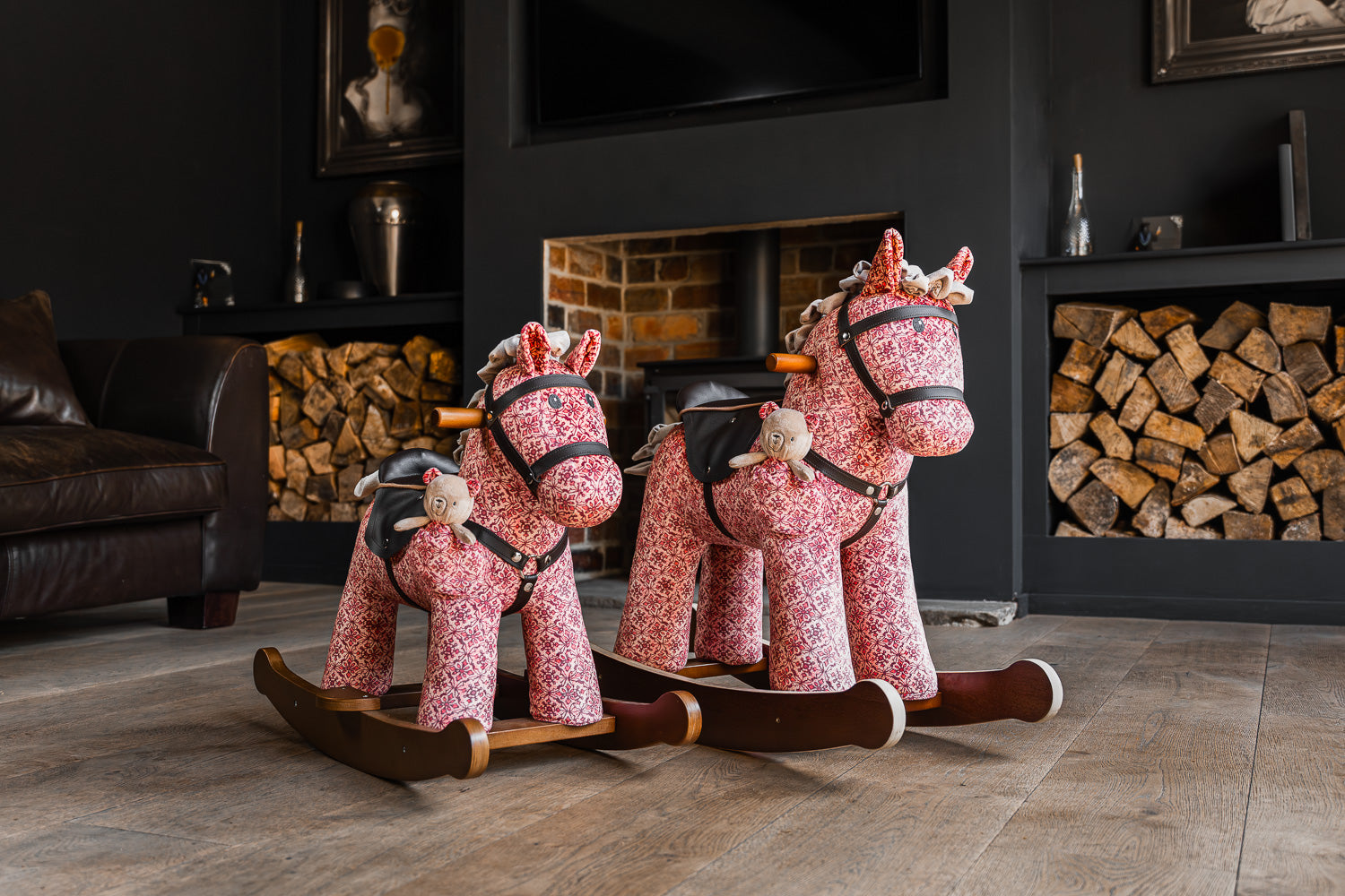 Cooper & Beau Classic Wooden Rocking Horse for Kids - Perfect Nursery Decor & Toddler Gift for Birthday or Christmas