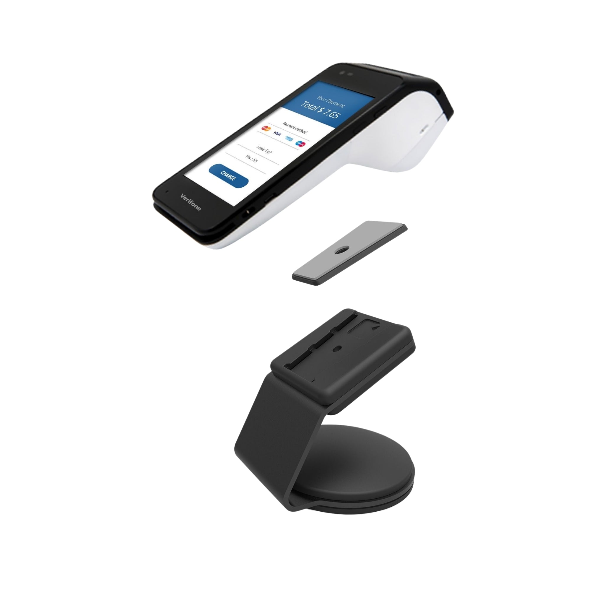 Compulocks Slidedock Universal Secure EMV Stand for Credit Card Readers - Durable & Anti-Theft Payment Terminal Holder for Retail, Restaurants & POS Systems