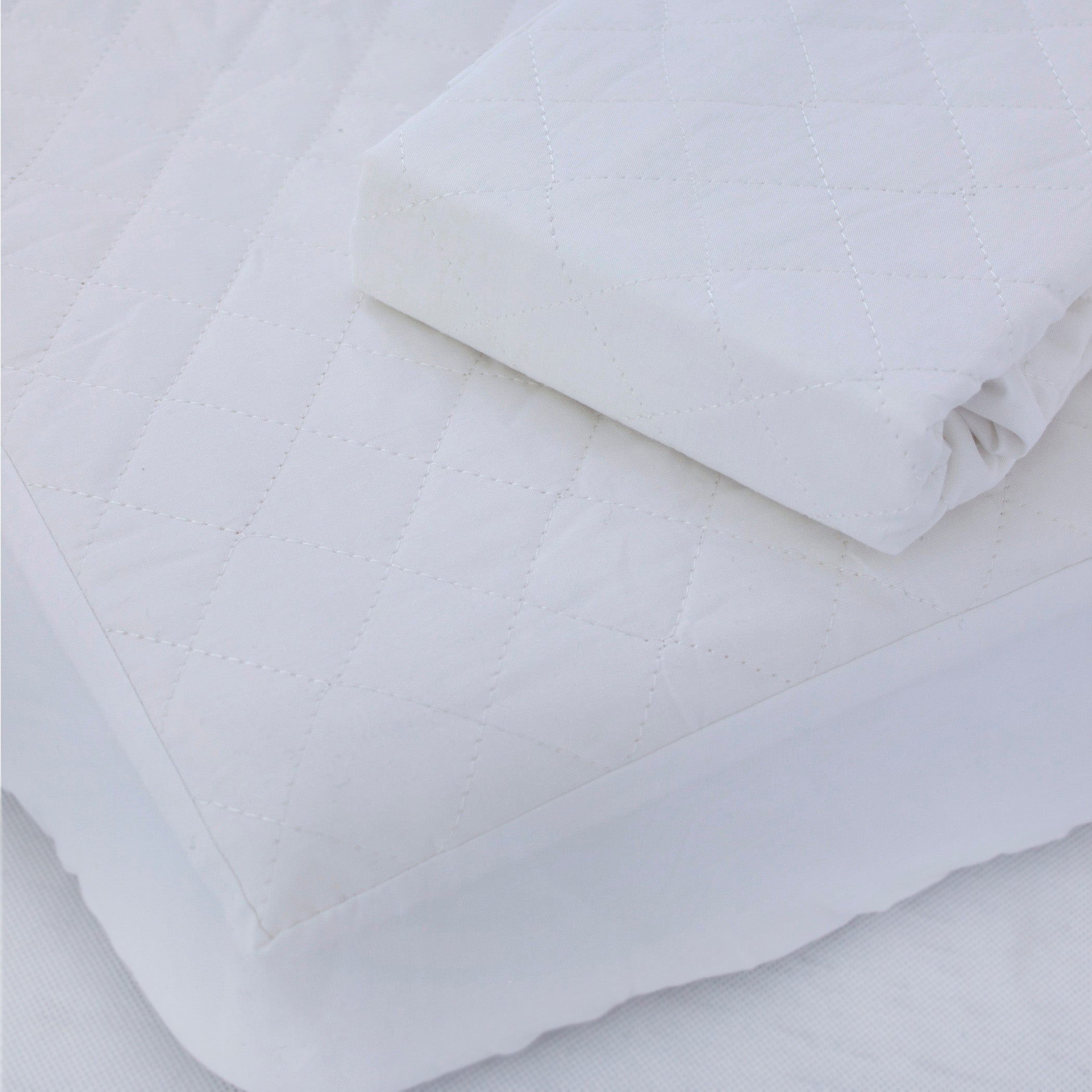 Breathe Easy® Waterproof Quilted Bassinet Mattress Protector - Soft Crib Pad Cover for Baby Nursery, Daycare & Travel