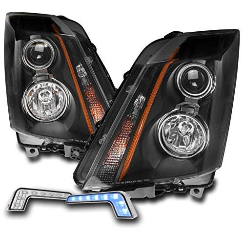 2008-2014 Cadillac CTS Projector Black Headlights with 6.25