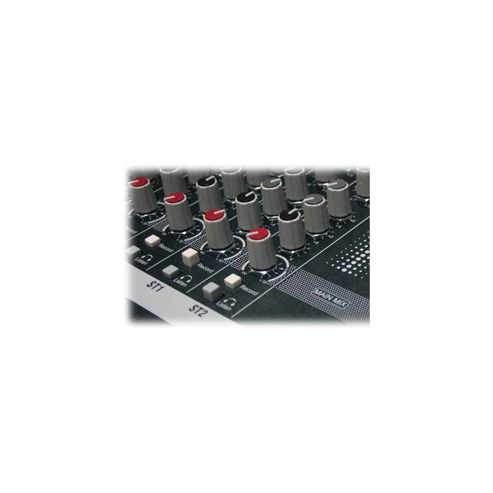 Allen & Heath ZED-10 Professional Audio Mixer - 10-Channel USB Mixing Console with 2 Mic/Line, 2 Mic/Line/DI, 3 Stereo Line Inputs - Perfect for Live Performances, Studio Recording & Podcasting (Black/Red)