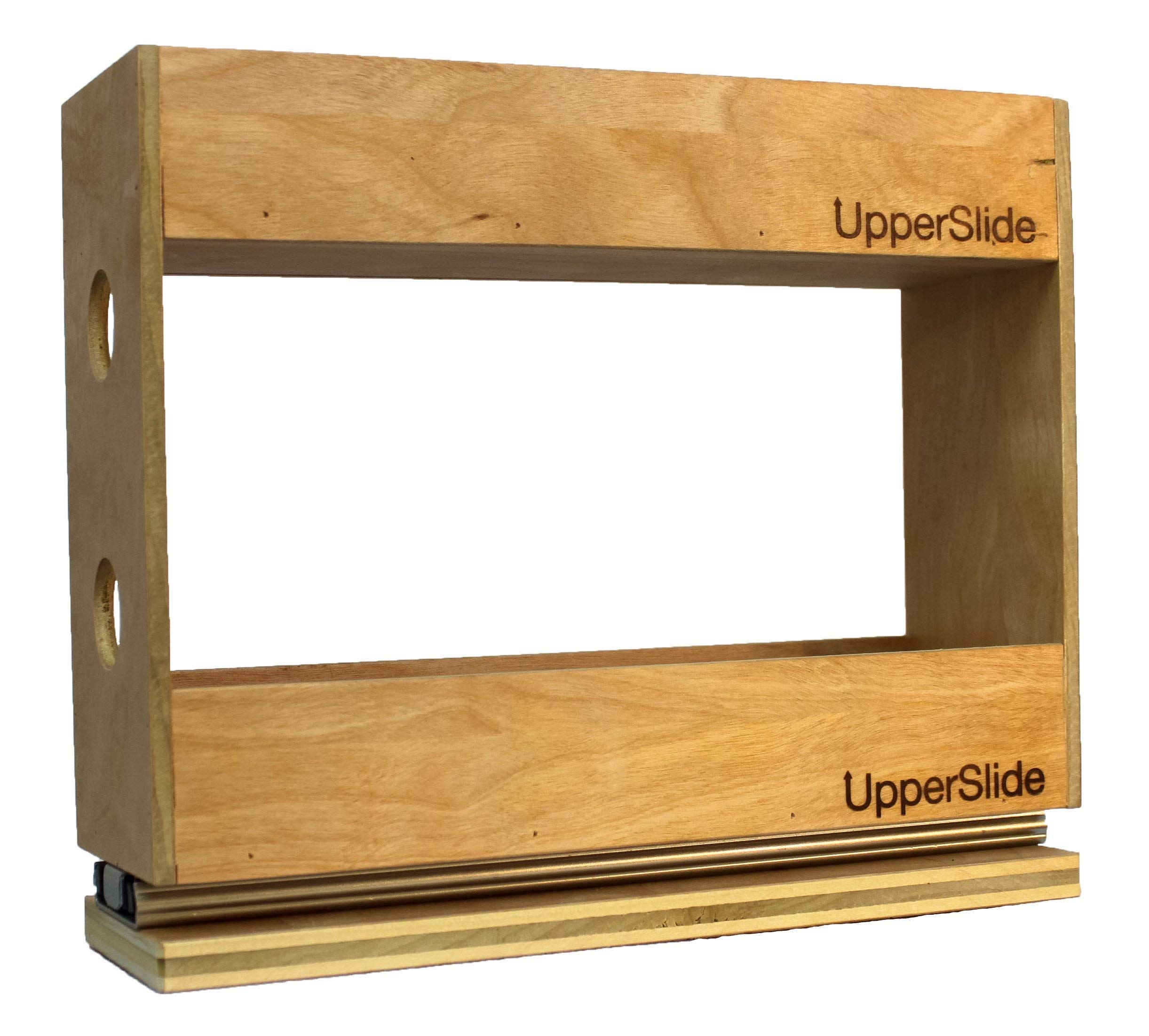 Pull Out Sliding Spice Rack for Kitchen Cabinets - Large Double Tier Organizer for Spices & Condiments (Model US 303DL) | Perfect for Upper Cabinet Storage & Pantry Organization