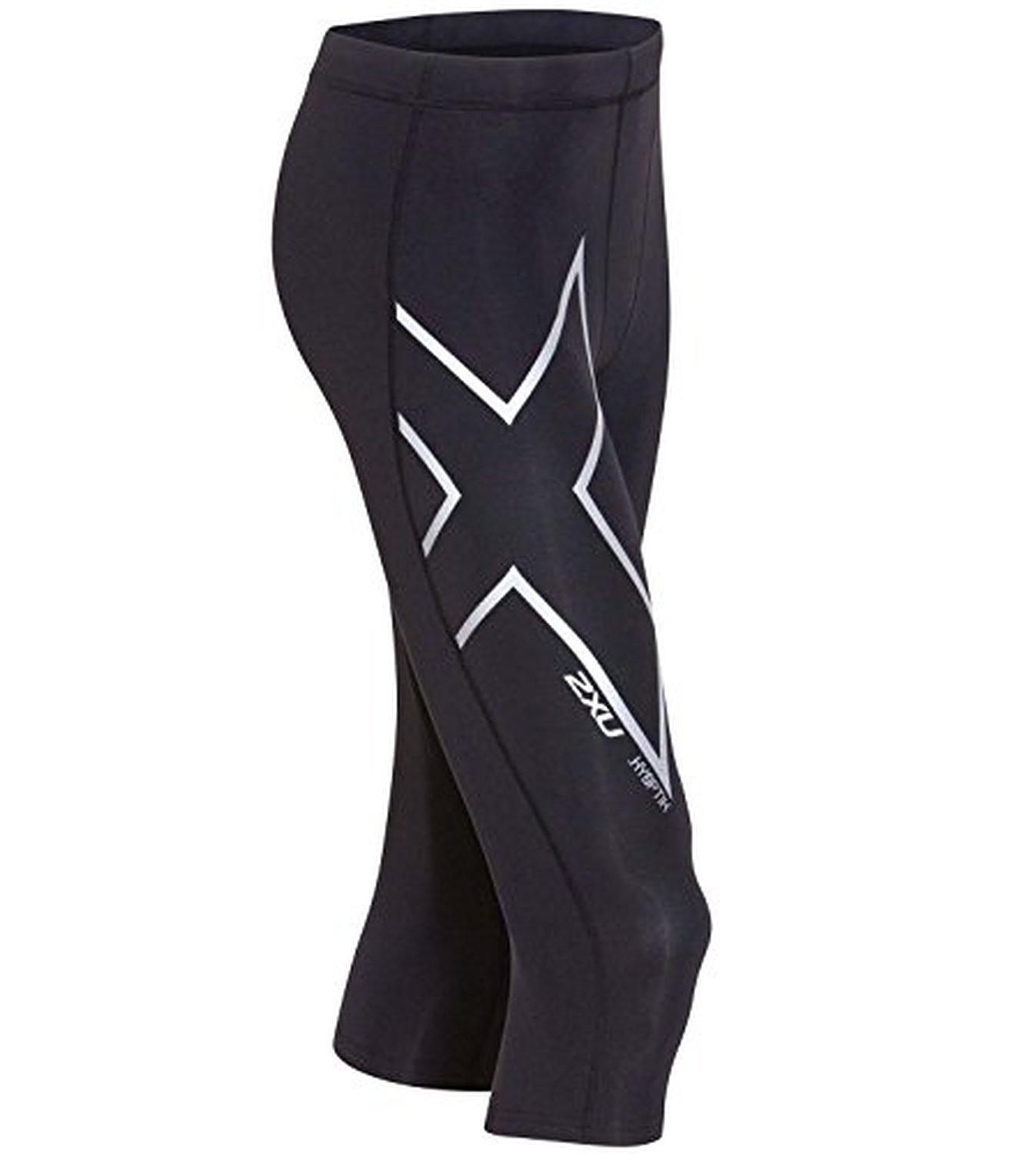 2XU Men's Hyoptik Thermal Cold Weather Compression 3/4 Athletic Tights - Running, Cycling & Winter Workout Leggings for Cold Climate Training