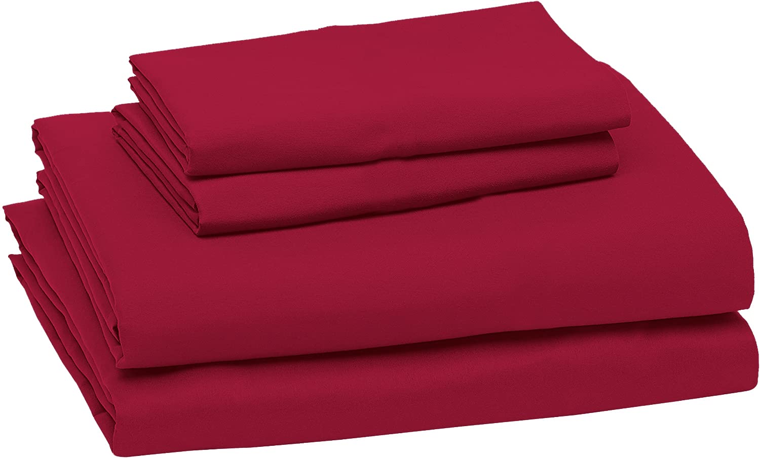 Lightweight Super Soft Easy Care Microfiber Bed Sheet Set - Single/Queen Size with Elastic Support (Raspberry) | Perfect for Home, Hotel & Guest Room Comfort