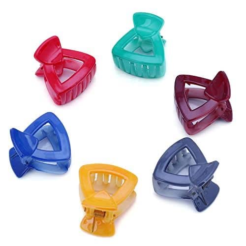 MFU-MADE FOR YOU Plastic Solid Hair Clips for Women & Girls - 10 Pack Multi Claw Hair Clutchers | Perfect for School, Work, Parties & Everyday Hairstyling