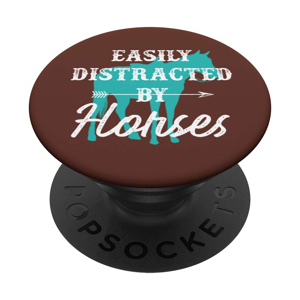 Turquoise Western Horse PopSockets PopGrip - Swappable Phone & Tablet Grip for Horse Lovers | Perfect Western Gift for Cowgirls & Equestrians | Use for Phones, Tablets, and DIY Projects