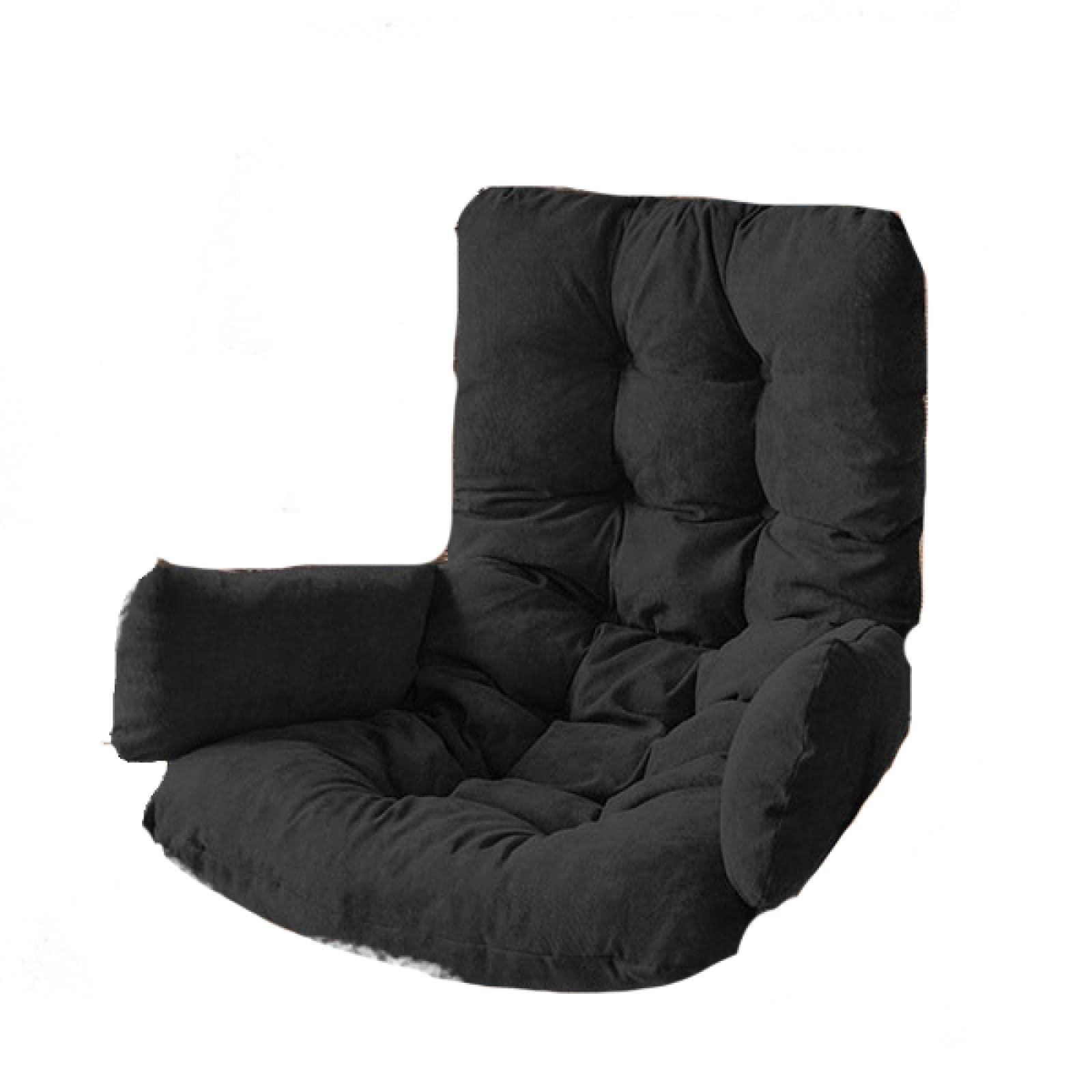**NNAA Thickened Hanging Chair Cushion for Egg Swing, Basket Seat & Garden Chairs - Comfortable & Durable Black Hanging Mattress (Not for Recliners) - Perfect for Outdoor Relaxation, Patio, Backyard & Porch**