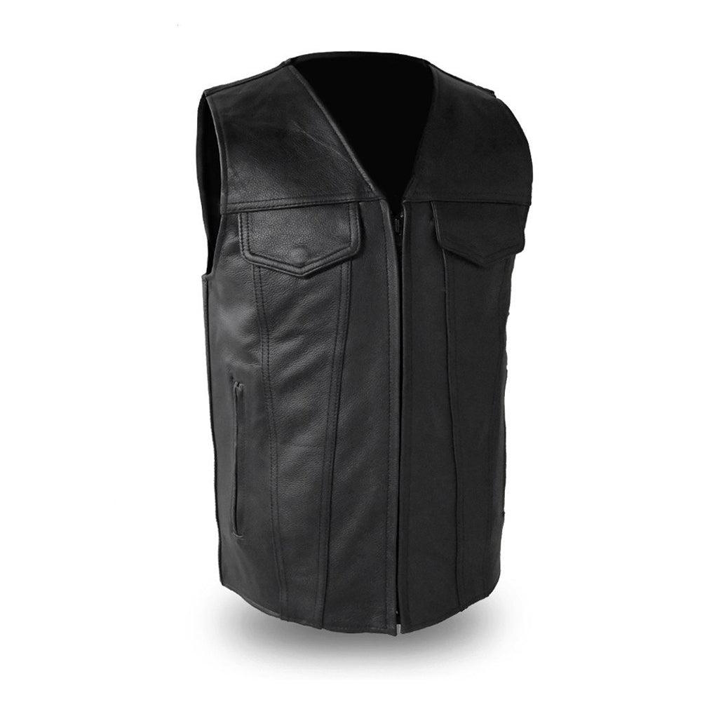 Men's Badlands Zipper Vest - Lightweight Outdoor Hiking Vest with Pockets for Camping, Travel & Adventure Gear
