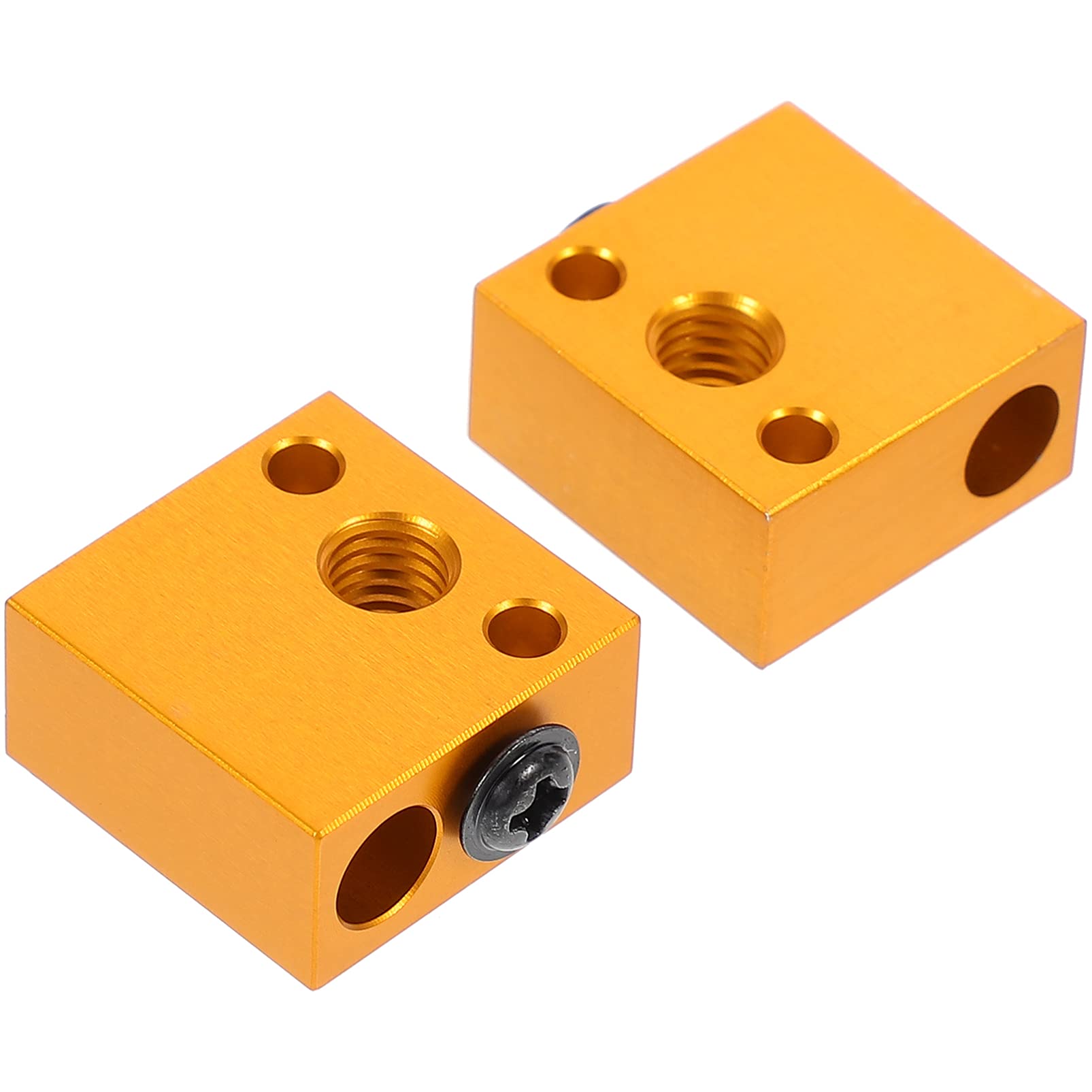 Scicalife 2pcs Aluminum Heater Block Extruder Hot End for 3D Printers - High-Temperature Heating Block Replacement Part | Perfect for DIY 3D Printing, Repairs & Upgrades