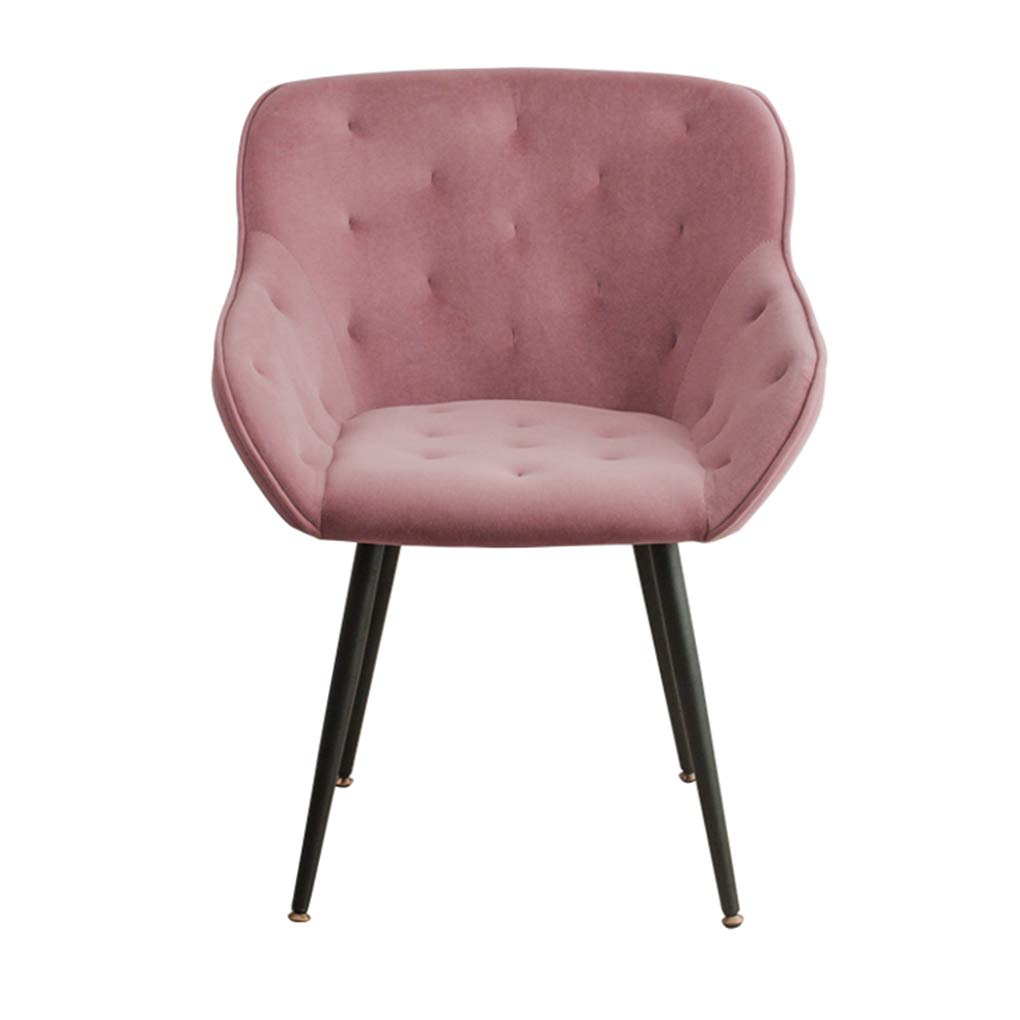 Velvet Dining Chairs with Metal Legs - Soft Kitchen & Side Chairs for Living Room, Bedroom, Cafe, Vanity - Comfortable Counter Lounge Seating for Home & Commercial Use