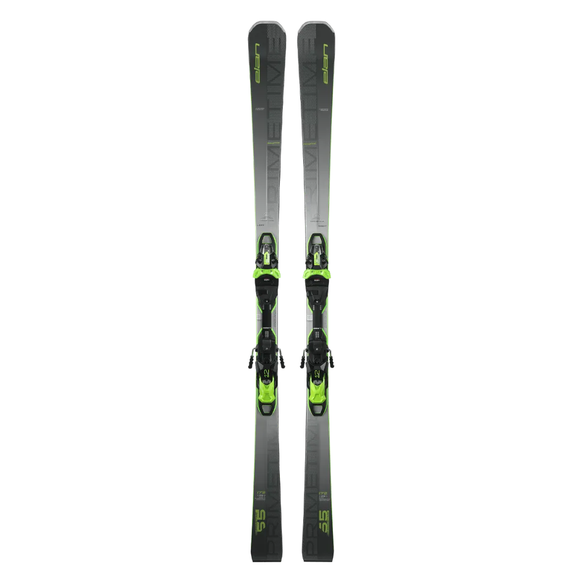 Elan PRIMETIME 55 FX Skis with EMX 12.0 DB192219 Bindings 2025 - All-Mountain Performance for Intermediate to Advanced Skiers - Perfect for Groomed Trails and Powder Days