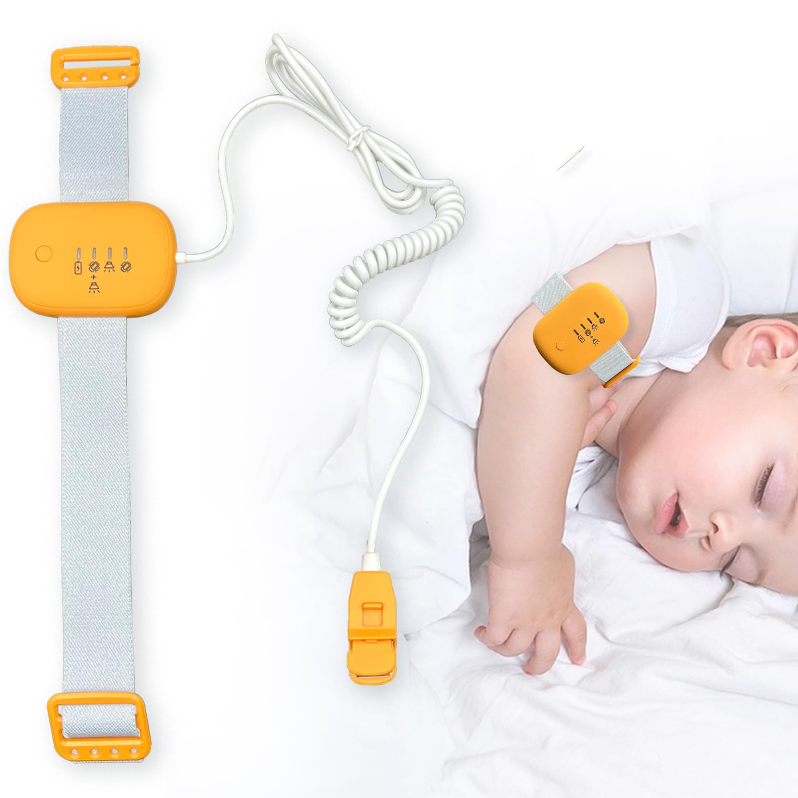 Bedwetting Alarm for Boys and Girls - 3 Mode Pee Alarm for Kids | Potty Training Device for Older Children | Nighttime & Travel Use for Dry Nights