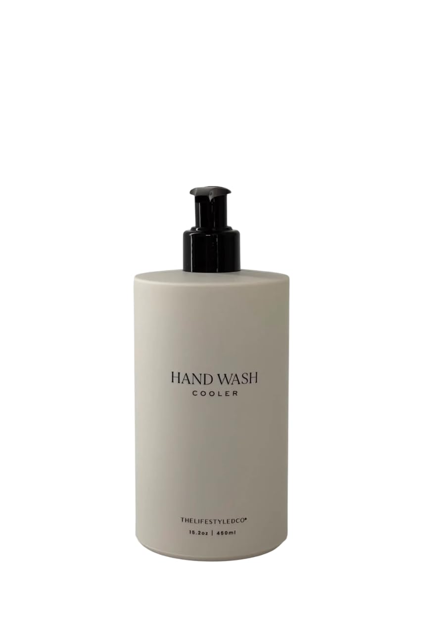 THELIFESTYLEDCO Antibacterial Hand Wash - Refreshing Cooler Scent for Kitchen, Bathroom & Outdoor Use - Kills 99.9% Germs - Moisturizing Formula - 16oz Pump Bottle