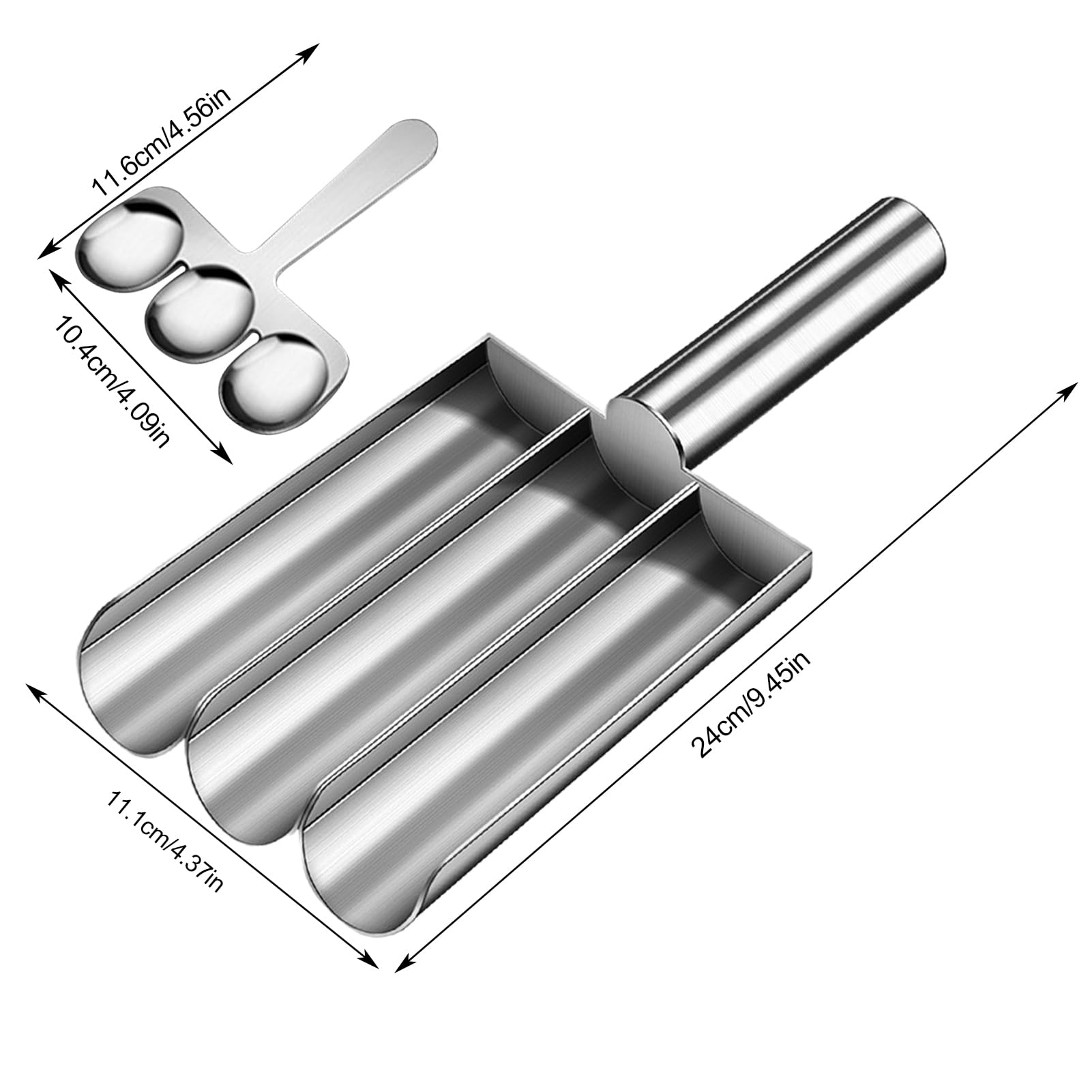 Premium Stainless Steel Meatball Maker Scoop - Manual Kitchen Tool for Perfectly Shaped Meatballs, Cookies & Dough Balls | Food Grade Safe, Long Handle Design | Ideal for Home Cooking, Meal Prep & Baking